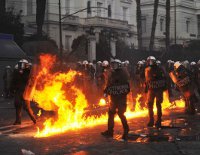 Athènes en feu