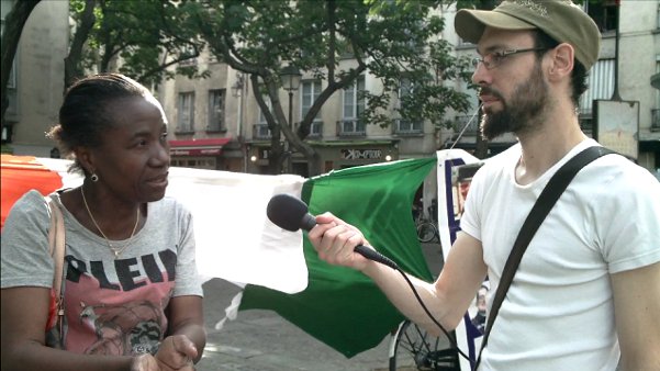 Manifestation de soutien au peuple ivoirien, entretien avec Dominique Guede