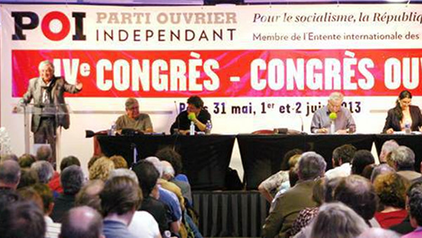 Meeting de clôture du 4ème Congrès national du Parti Ouvrier Indépendant