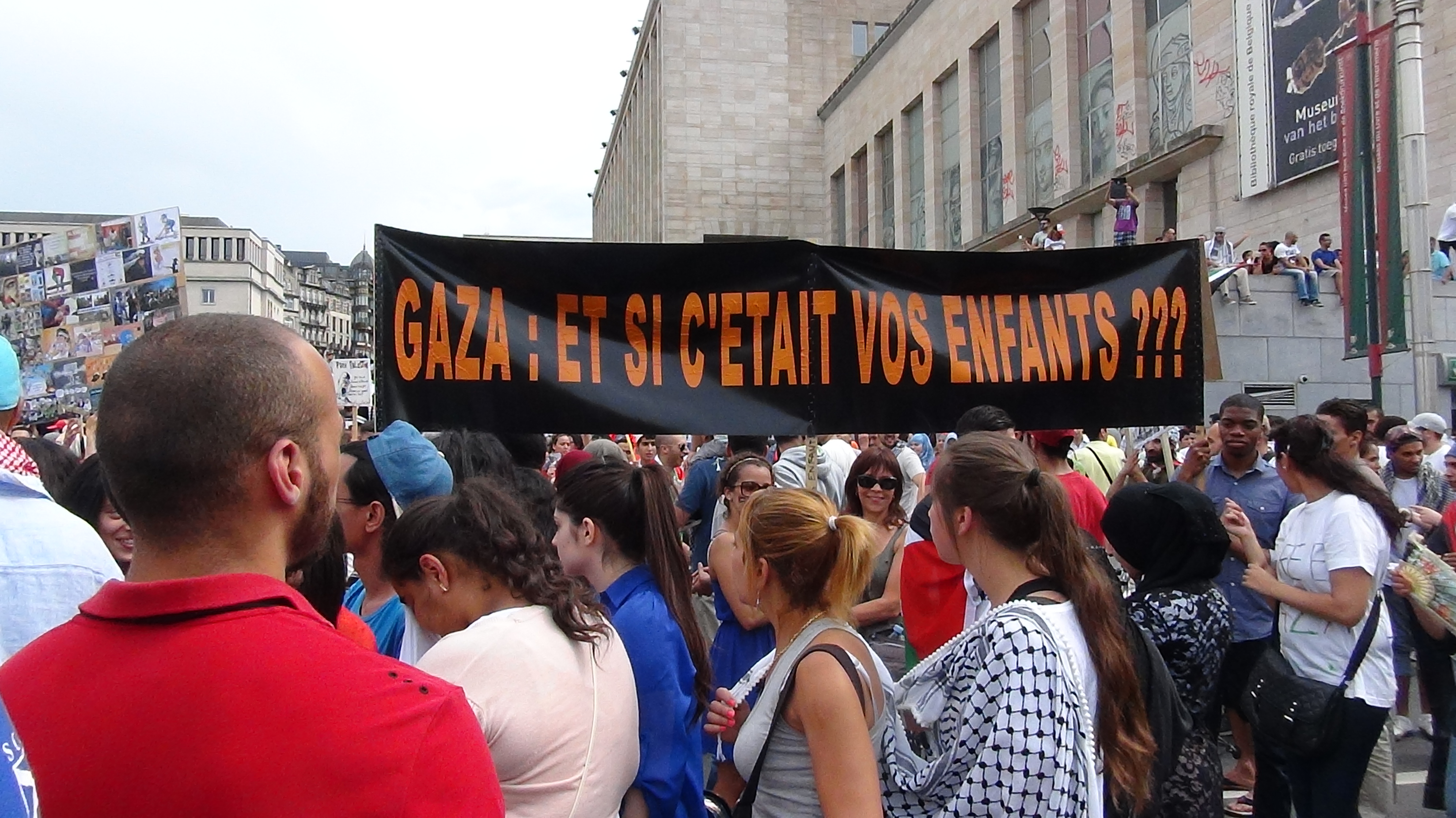 Manifestation pro-palestinienne à Bruxelles (19 juillet 2014)