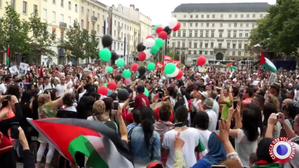 Manifestation de soutien au peuple palestinien à Saint-Etienne (19 juillet 2014)