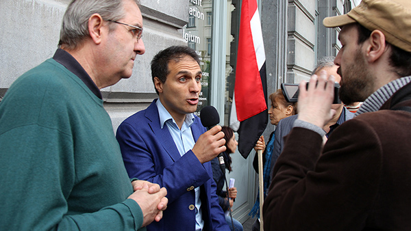 Manifestation à Bruxelles pour la Paix au Yémen : reportage vidéo
