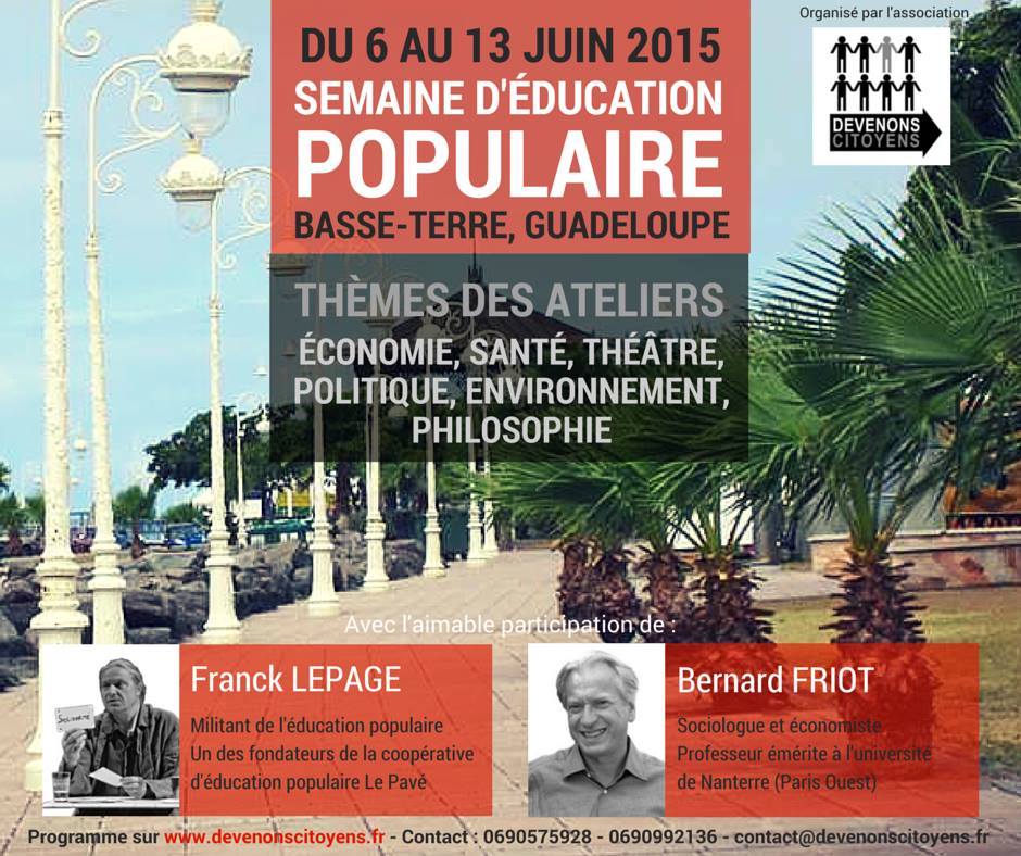Education populaire : une semaine pour « comprendre » (France Antilles)