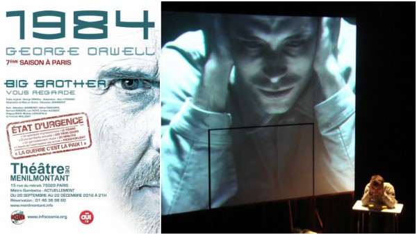 1984 de George Orwell du 20 septembre au 22 décembre au théâtre de Ménilmontant à Paris