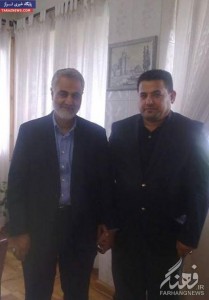 Il a moins d’une semaine, un député chiite de parlement Irakien a publié la photo ci-dessous dans sa page facebook et a décrit que : Haj Qassem est là.