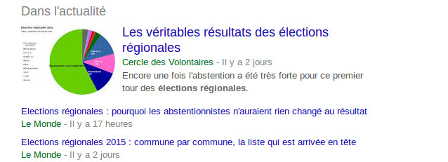 résultats rech G 2