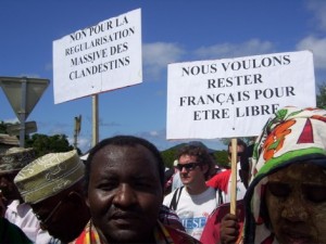 Manifestation à Mayotte