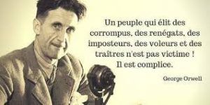 peuple élit corrompus traîtres victime complice Orwell 1984
