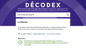 Décodex : quand Le Monde s&rsquo;estime lui-même être un média « plutôt fiable »