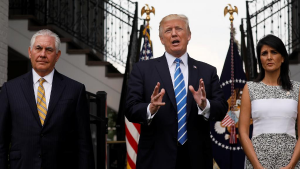 trump tillerson haley venezuela option militaire maduro 