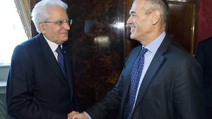 Sergio Mattarella et Carlo Cottarelli